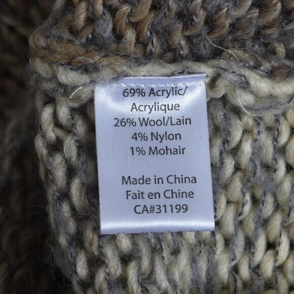 NWT DKR & Co Knit Ombre Wool Blend Sweater Brown Size Small - Picture 12 of 14